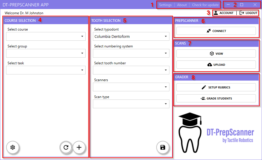 Main App Interface