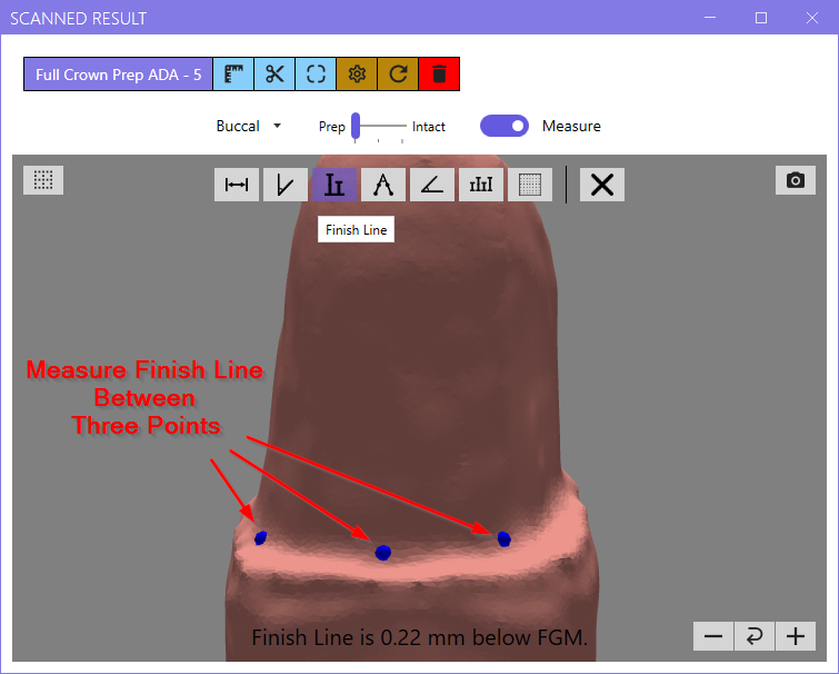 Finish Line Measure Tool