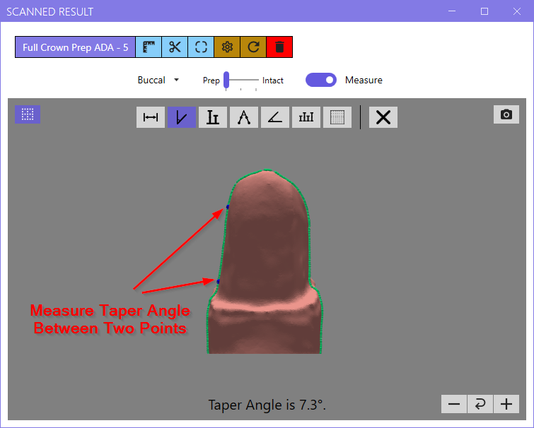 Taper Angle Measure Tool